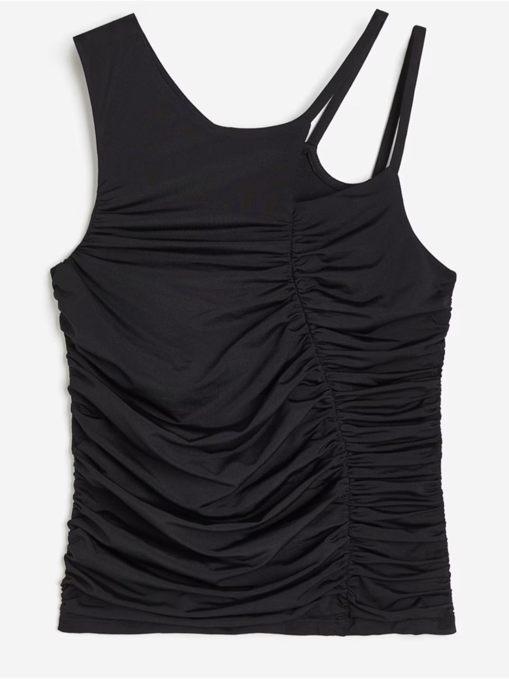 H&M Divided Black Asymmetrical Tank | Small